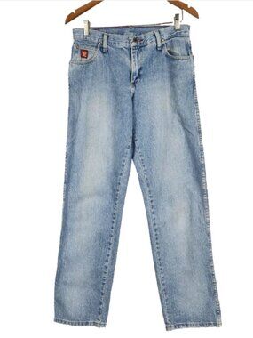 Wrangler Twenty X Womens Denim Jeans 7/8 x 34 Blue Light Wash Mid Rise Western